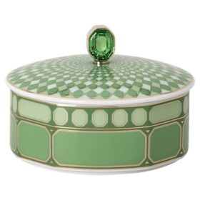 Boîte Signum en porcelaine, verte