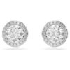 Boucles d’oreilles Angelic, taille ronde, pavé, blancs, plaqués rhodium Boucles d’oreilles Angelic, taille ronde, pavé, blancs, plaqués rhodium