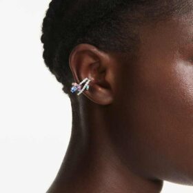 Boucles d’oreilles Ariana Grande x Swarovski : coupes variées, multicolores, plaquées rhodium