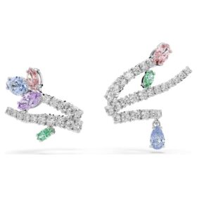 Boucles d’oreilles Ariana Grande x Swarovski : coupes variées, multicolores, plaquées rhodium