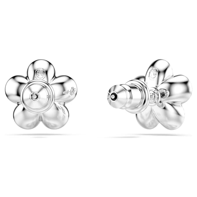Boucles d’oreilles Ariana Grande X Swarovski : perle de cristal, taille ronde, fleur, blanc, plaqué rhodium Boucles d’oreilles Ariana Grande X Swarovski : perle de cristal, taille ronde, fleur, blanc, plaqué rhodium