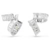 Boucles d’oreilles Ariana Grande X Swarovski, taille baguette, blanches, plaquées rhodium Boucles d’oreilles Ariana Grande X Swarovski, taille baguette, blanches, plaquées rhodium