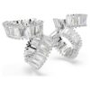 Boucles d’oreilles Ariana Grande X Swarovski, taille baguette, blanches, plaquées rhodium Boucles d’oreilles Ariana Grande X Swarovski, taille baguette, blanches, plaquées rhodium