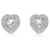 Boucles d’oreilles Ariana Grande X Swarovski, tailles variées, cœur, blanc, plaqué rhodium Boucles d’oreilles Ariana Grande X Swarovski, tailles variées, cœur, blanc, plaqué rhodium
