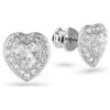 Boucles d’oreilles Ariana Grande X Swarovski, tailles variées, cœur, blanc, plaqué rhodium Boucles d’oreilles Ariana Grande X Swarovski, tailles variées, cœur, blanc, plaqué rhodium