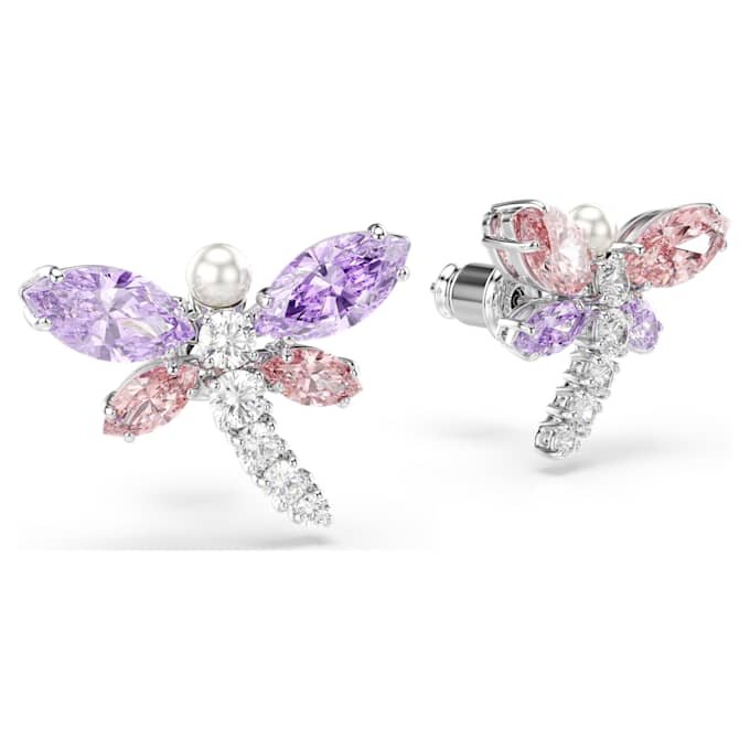 Boucles d’oreilles Ariana Grande X Swarovski, tailles variées, libellule, multicolores, plaquées rhodium Boucles d’oreilles Ariana Grande X Swarovski, tailles variées, libellule, multicolores, plaquées rhodium