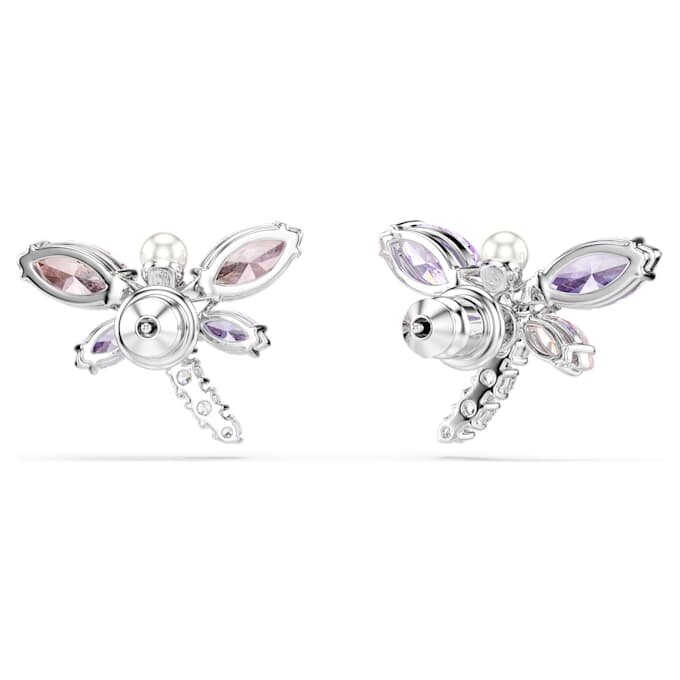 Boucles d’oreilles Ariana Grande X Swarovski, tailles variées, libellule, multicolores, plaquées rhodium Boucles d’oreilles Ariana Grande X Swarovski, tailles variées, libellule, multicolores, plaquées rhodium