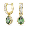 Boucles d’oreilles Chroma en forme de goutte, taille poire, vertes, plaquées or Boucles d’oreilles Chroma en forme de goutte, taille poire, vertes, plaquées or