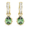 Boucles d’oreilles Chroma en forme de goutte, taille poire, vertes, plaquées or Boucles d’oreilles Chroma en forme de goutte, taille poire, vertes, plaquées or