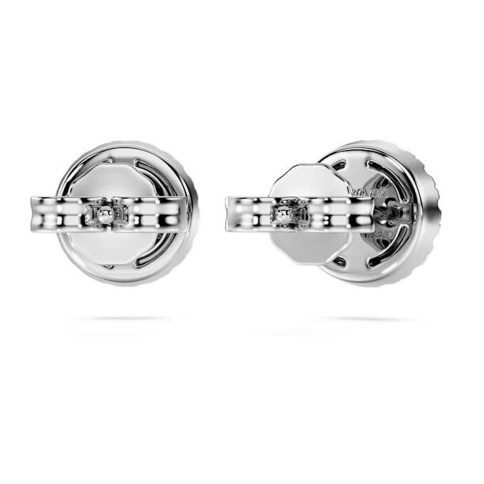 Boucles d’oreilles clous « Eternity Halo » avec diamants synthétiques de 0,75 ct au total, forme ronde, or blanc 14 carats Boucles d’oreilles clous « Eternity Halo » avec diamants synthétiques de 0,75 ct au total, forme ronde, or blanc 14 carats