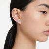 Boucles d’oreilles clous « Swan » : cygne, blanc, plaqué rhodium Boucles d’oreilles clous « Swan » : cygne, blanc, plaqué rhodium