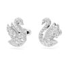 Boucles d’oreilles clous « Swan » : cygne, blanc, plaqué rhodium Boucles d’oreilles clous « Swan » : cygne, blanc, plaqué rhodium