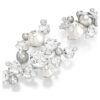 Boucles d’oreilles Constella : perles de cristal, taille ronde, blanches, plaquées rhodium Boucles d’oreilles Constella : perles de cristal, taille ronde, blanches, plaquées rhodium