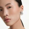 Boucles d’oreilles Constella : perles de cristal, taille ronde, blanches, plaquées rhodium Boucles d’oreilles Constella : perles de cristal, taille ronde, blanches, plaquées rhodium