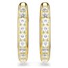 Boucles d’oreilles créoles Dextera, forme octogonale, taille ronde, taille moyenne, blanches, plaquées or Boucles d’oreilles créoles Dextera, forme octogonale, taille ronde, taille moyenne, blanches, plaquées or