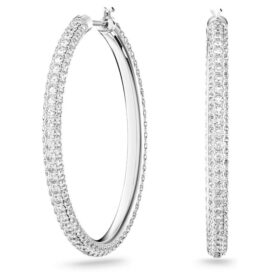 boucles d oreilles croles dextera paves grandes blanches plaques rhodium 2 280x280 - Boucles d&rsquo;oreilles cr&eacute;oles Dextera pav&eacute;es, grandes, blanches, plaqu&eacute;es rhodium