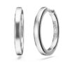 Boucles d’oreilles créoles Eternity, diamants synthétiques 0,56 ct au total, forme ronde, argent sterling Boucles d’oreilles créoles Eternity, diamants synthétiques 0,56 ct au total, forme ronde, argent sterling