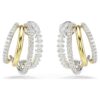 Boucles d’oreilles créoles Hyperbola, tailles variées, mini, blanches, finitions métalliques variées Boucles d’oreilles créoles Hyperbola, tailles variées, mini, blanches, finitions métalliques variées