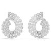 Boucles d’oreilles créoles Matrix, tailles rondes variées, blanches, plaquées rhodium Boucles d’oreilles créoles Matrix, tailles rondes variées, blanches, plaquées rhodium