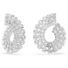 Boucles d’oreilles créoles Matrix, tailles rondes variées, blanches, plaquées rhodium Boucles d’oreilles créoles Matrix, tailles rondes variées, blanches, plaquées rhodium