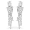 Boucles d’oreilles créoles Matrix, tailles variées, blanches, plaquées rhodium Boucles d’oreilles créoles Matrix, tailles variées, blanches, plaquées rhodium