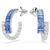 Boucles d’oreilles créoles Matrix, tailles variées, bleues, plaquées rhodium Boucles d’oreilles créoles Matrix, tailles variées, bleues, plaquées rhodium