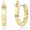 Boucles d’oreilles créoles Matrix Vittore, taille ronde, blanches, plaquées or Boucles d’oreilles créoles Matrix Vittore, taille ronde, blanches, plaquées or