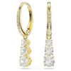 Boucles d’oreilles créoles Stilla Attract, taille ronde, blanches, plaquées or Boucles d’oreilles créoles Stilla Attract, taille ronde, blanches, plaquées or