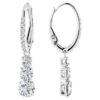 Boucles d’oreilles créoles Stilla Attract, taille ronde, blanches, plaquées rhodium Boucles d’oreilles créoles Stilla Attract, taille ronde, blanches, plaquées rhodium
