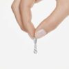 Boucles d’oreilles créoles Stilla Attract, taille ronde, blanches, plaquées rhodium Boucles d’oreilles créoles Stilla Attract, taille ronde, blanches, plaquées rhodium