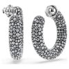 Boucles d’oreilles créoles Sublima, tailles rondes variées, blanches, plaquées rhodium Boucles d’oreilles créoles Sublima, tailles rondes variées, blanches, plaquées rhodium