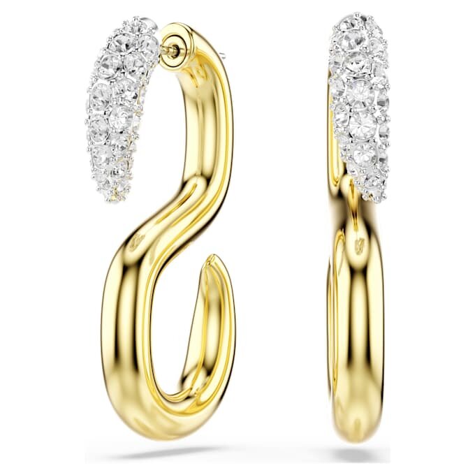Boucles d’oreilles Dextera, taille ronde, blanches, finition métaux mélangés Boucles d’oreilles Dextera, taille ronde, blanches, finition métaux mélangés