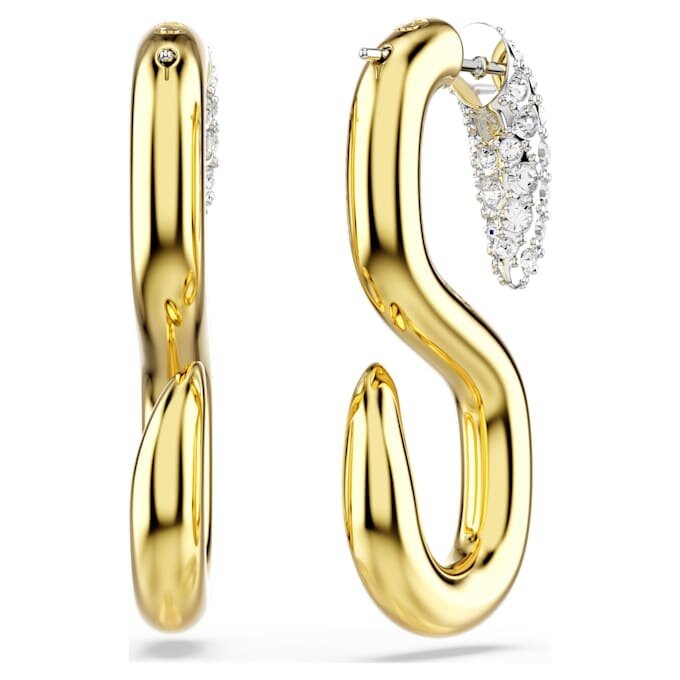 Boucles d’oreilles Dextera, taille ronde, blanches, finition métaux mélangés Boucles d’oreilles Dextera, taille ronde, blanches, finition métaux mélangés