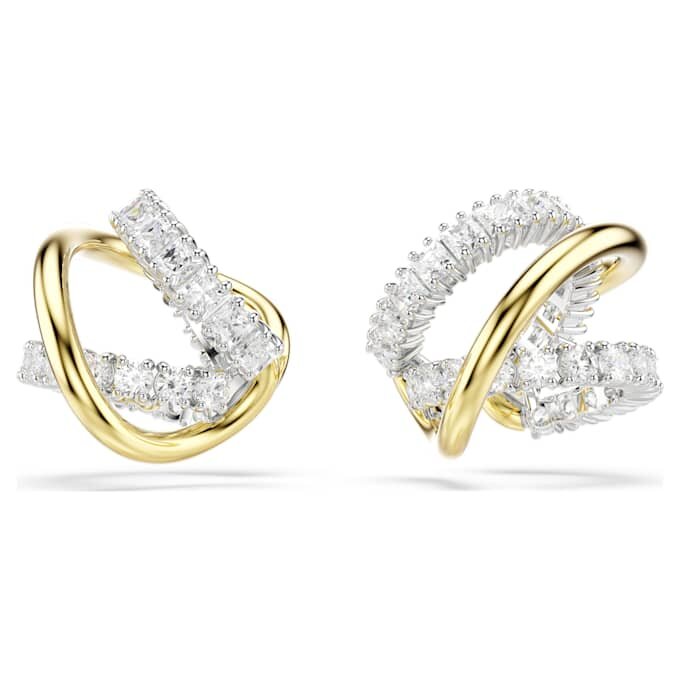 Boucles d’oreilles « Ear Cuffs » Hyperbola, tailles variées, blanches, finition métaux mélangés Boucles d’oreilles « Ear Cuffs » Hyperbola, tailles variées, blanches, finition métaux mélangés