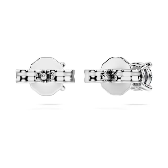 Boucles d’oreilles Eternity avec diamants synthétiques, 0,52 ct au total, forme ronde, argent sterling Boucles d’oreilles Eternity avec diamants synthétiques, 0,52 ct au total, forme ronde, argent sterling