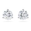 Boucles d’oreilles Eternity avec diamants synthétiques de 2,0 carats au total, taille ronde, or blanc 14 carats Boucles d’oreilles Eternity avec diamants synthétiques de 2,0 carats au total, taille ronde, or blanc 14 carats