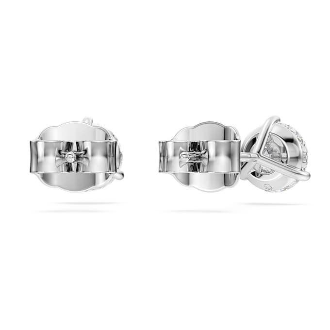 Boucles d’oreilles Eternity avec diamants synthétiques de 2,0 carats au total, taille ronde, or blanc 14 carats Boucles d’oreilles Eternity avec diamants synthétiques de 2,0 carats au total, taille ronde, or blanc 14 carats