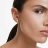 Boucles d’oreilles Eternity à clous, diamants synthétiques 0,5 ct au total, simple, forme ronde, or blanc 14 carats Boucles d’oreilles Eternity à clous, diamants synthétiques 0,5 ct au total, simple, forme ronde, or blanc 14 carats