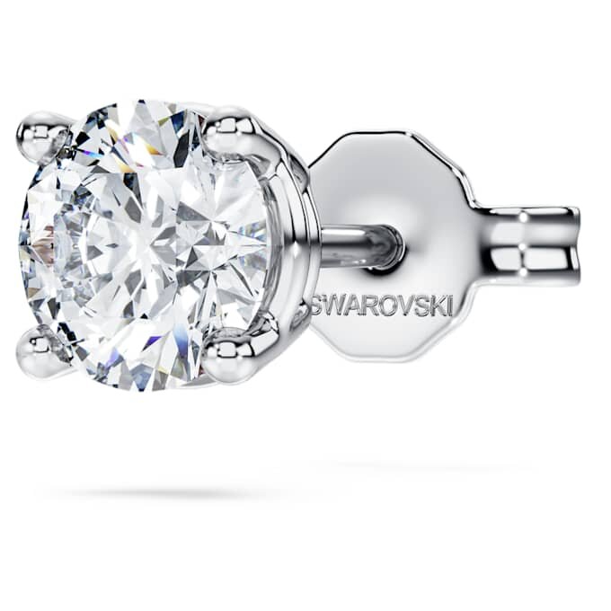 Boucles d’oreilles Eternity à clous, diamants synthétiques 0,5 ct au total, simple, forme ronde, or blanc 14 carats Boucles d’oreilles Eternity à clous, diamants synthétiques 0,5 ct au total, simple, forme ronde, or blanc 14 carats