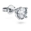Boucles d’oreilles Eternity à clous, diamants synthétiques 0,5 ct au total, simple, forme ronde, or blanc 14 carats Boucles d’oreilles Eternity à clous, diamants synthétiques 0,5 ct au total, simple, forme ronde, or blanc 14 carats