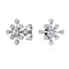 Boucles d’oreilles Galaxy avec diamants synthétiques, 0,5 ct au total, forme ronde, or blanc 14 carats Boucles d’oreilles Galaxy avec diamants synthétiques, 0,5 ct au total, forme ronde, or blanc 14 carats