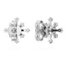 Boucles d’oreilles Galaxy avec diamants synthétiques, 0,5 ct au total, forme ronde, or blanc 14 carats Boucles d’oreilles Galaxy avec diamants synthétiques, 0,5 ct au total, forme ronde, or blanc 14 carats