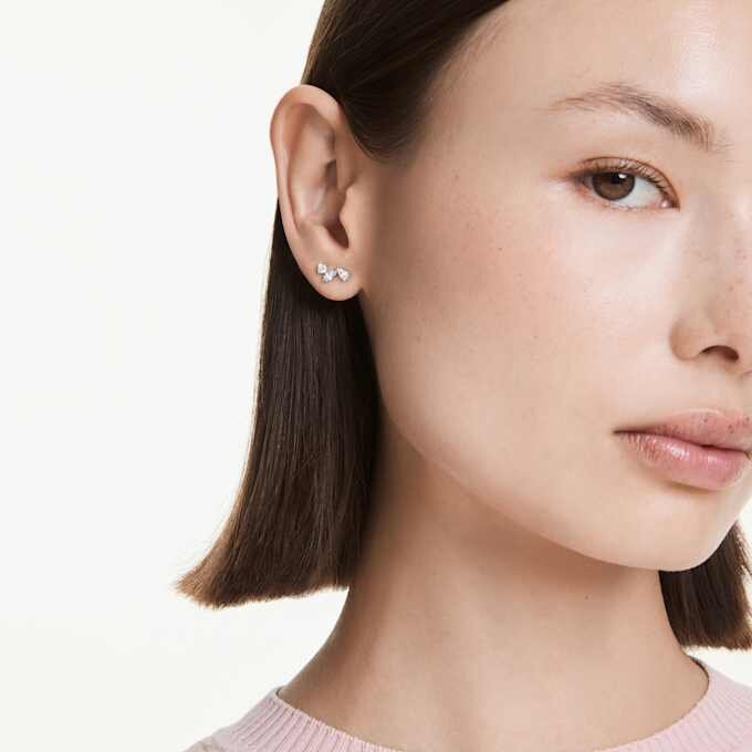Boucles d’oreilles Galaxy avec diamants synthétiques 0,5 ct au total, formes variées, argent sterling Boucles d’oreilles Galaxy avec diamants synthétiques 0,5 ct au total, formes variées, argent sterling