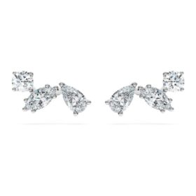 Boucles d’oreilles Galaxy avec diamants synthétiques 0,5 ct au total, formes variées, argent sterling