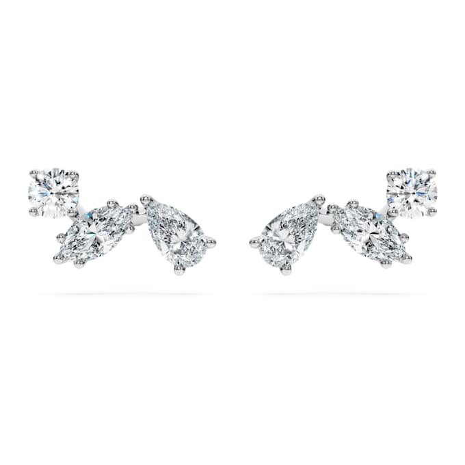 Boucles d’oreilles Galaxy avec diamants synthétiques 0,5 ct au total, formes variées, argent sterling Boucles d’oreilles Galaxy avec diamants synthétiques 0,5 ct au total, formes variées, argent sterling