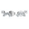 Boucles d’oreilles Galaxy avec diamants synthétiques 0,5 ct au total, formes variées, argent sterling Boucles d’oreilles Galaxy avec diamants synthétiques 0,5 ct au total, formes variées, argent sterling
