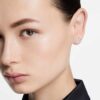 Boucles d’oreilles « Galaxy » en diamants synthétiques, 1,25 ct au total, formes variées, or blanc 14 carats