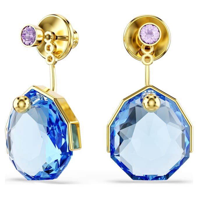 Boucles d’oreilles Gema « Blue », plaquées or Boucles d’oreilles Gema « Blue », plaquées or