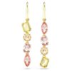 Boucles d’oreilles Gema Drop : design asymétrique, tailles variées, rose, plaqué or Boucles d’oreilles Gema Drop : design asymétrique, tailles variées, rose, plaqué or