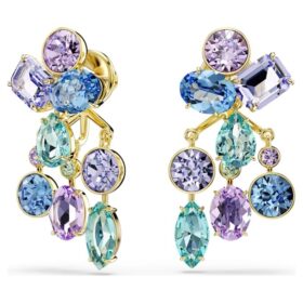 Boucles d’oreilles Gema « Jackets » à tailles variées, multicolores, plaquées or